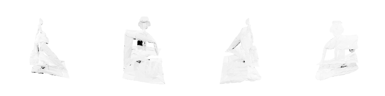Cleaned, rigged 3D model turntable