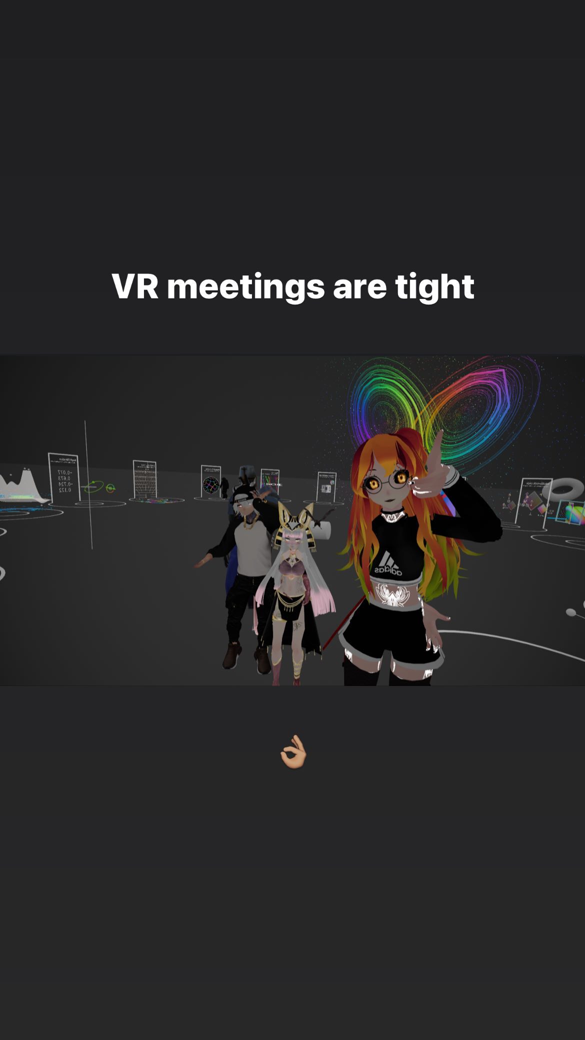 VR meeting with avatars